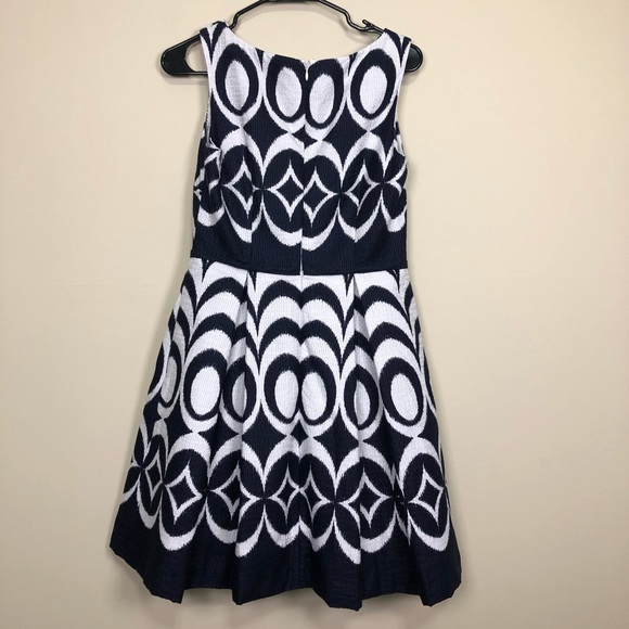 The Limited white navy blue dress size 6 - Picture 5 of 9